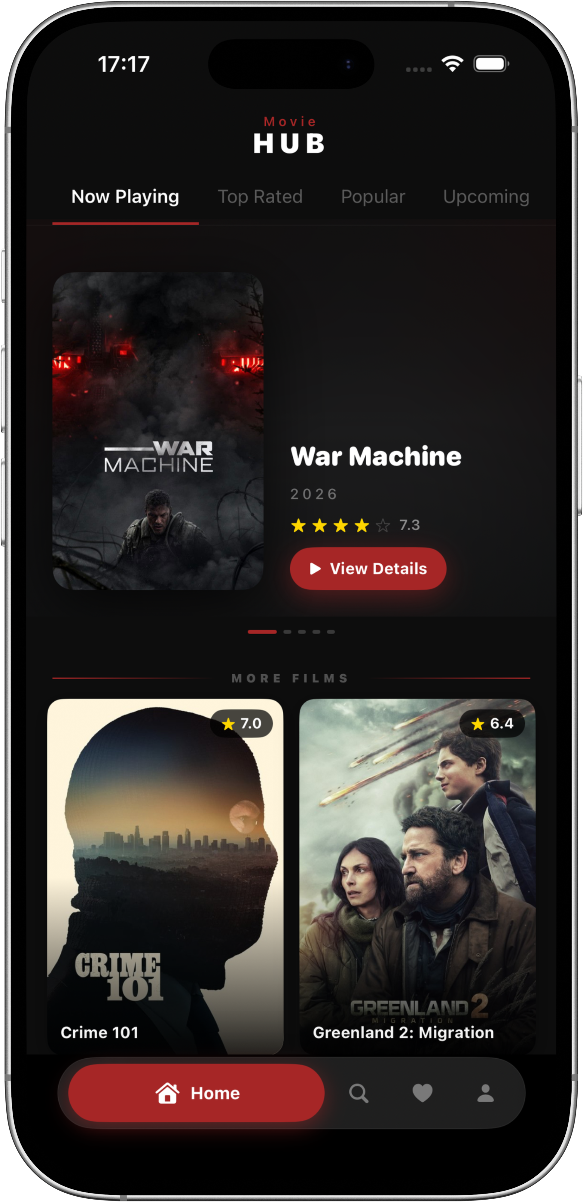 Movie App film listesi