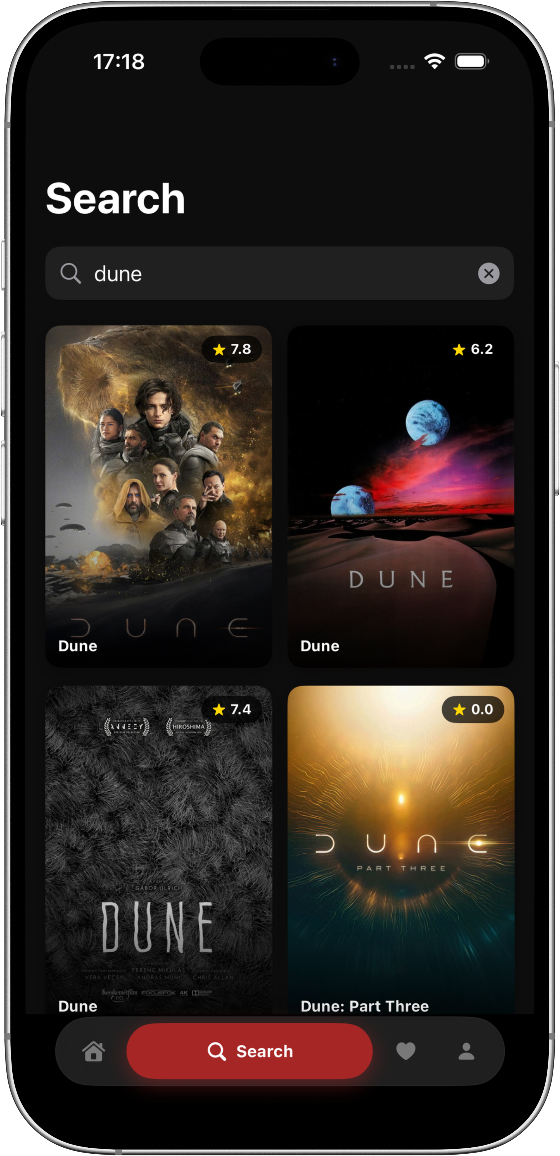 Movie App film detayı