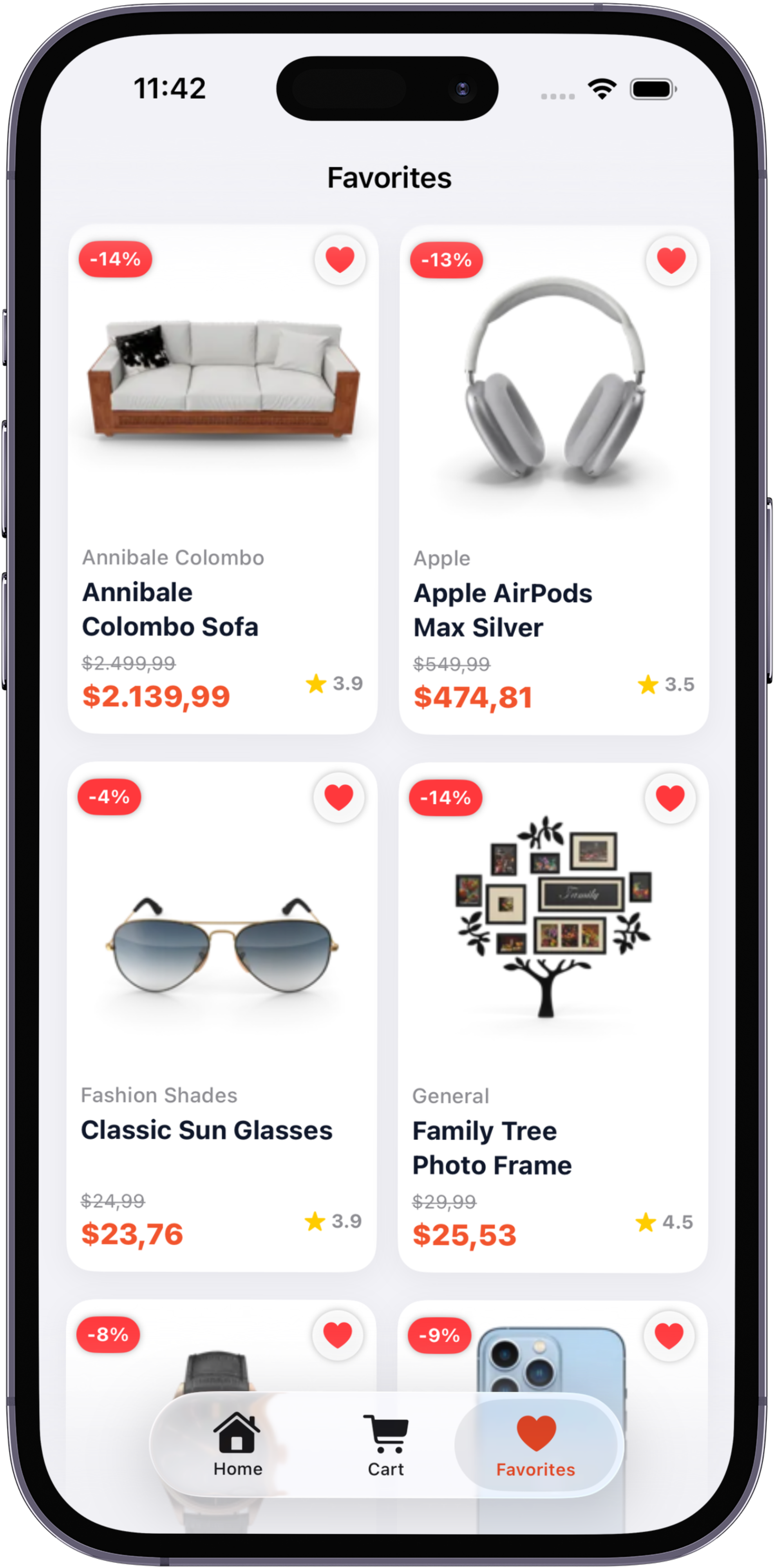 Swift Market sepet ekranı
