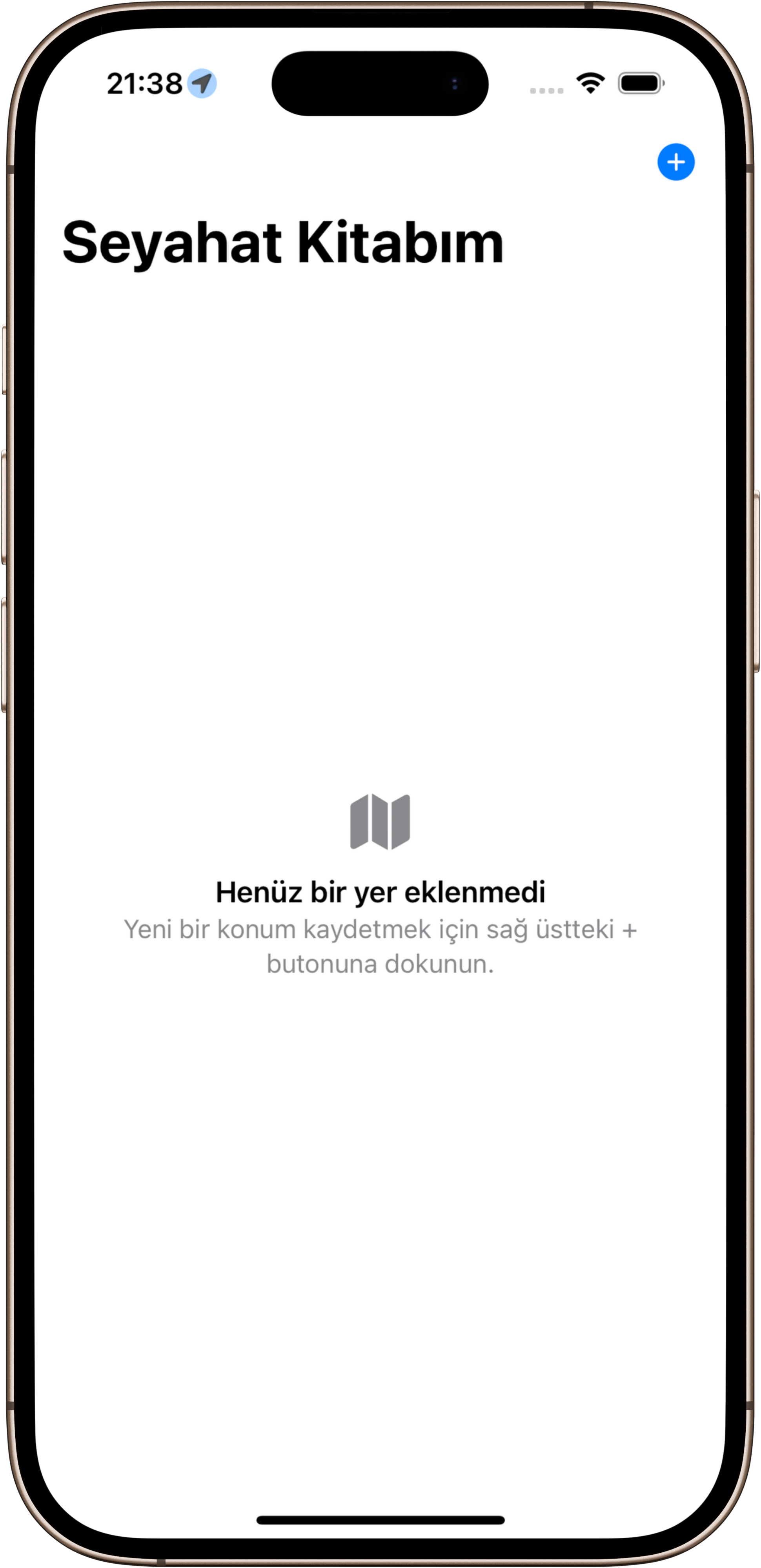 Travel Book ana ekranı